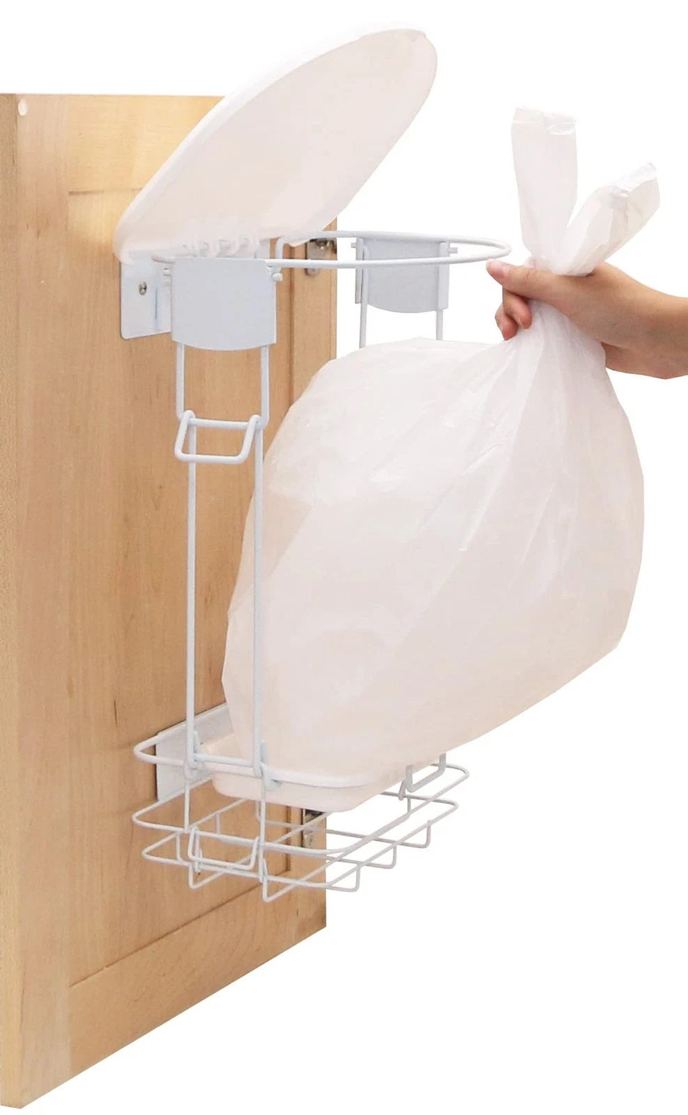 24 Pack 3 Gallon Trash Bags with Handle Tie for Small Waste Bins