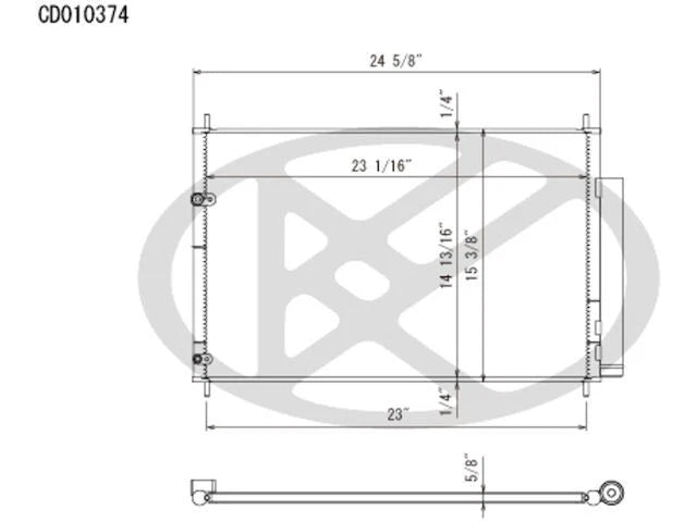 A/C Condenser for Toyota Corolla (2009–2019) 77237HJHW
