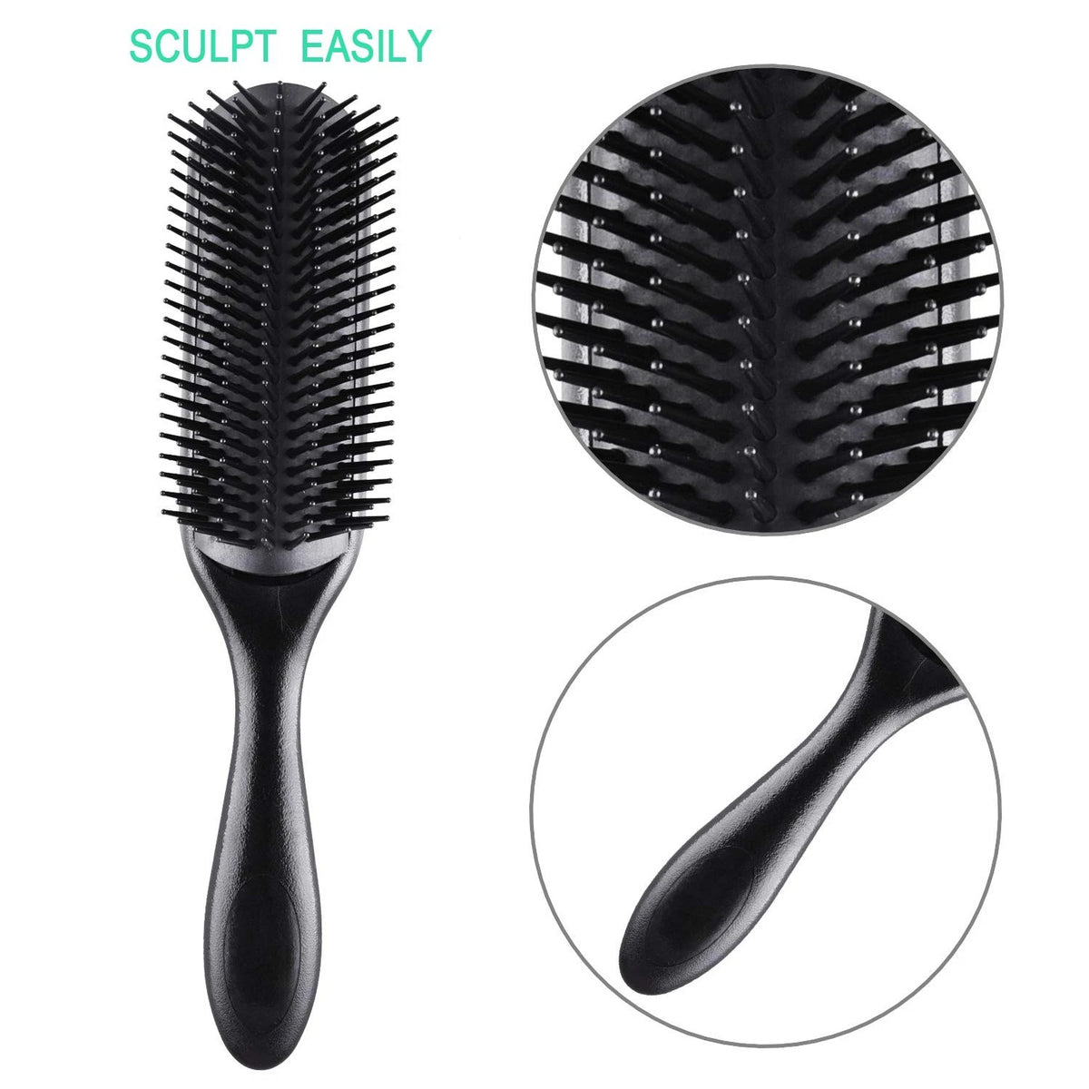 6X Hair Brush Comb Set for Detangling