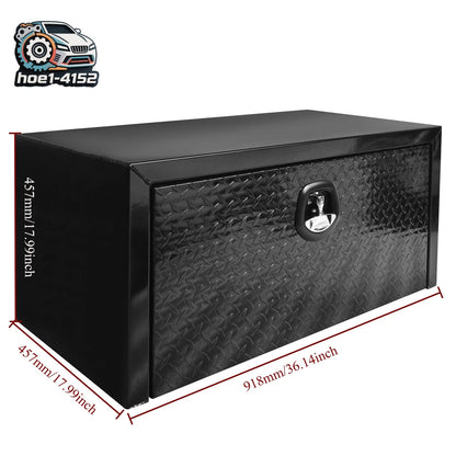 36x18x18" Aluminum Underbody Tool Box for Pickup Trailer RV