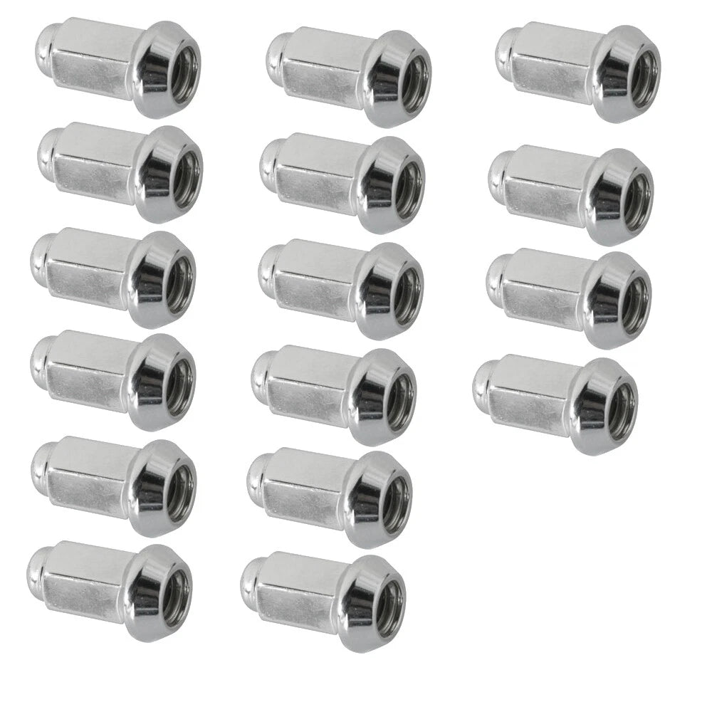 16 Pack STI Tapered Lug Nut 3/8" 14mm Head Chrome for Polaris UTV (sti4556890)