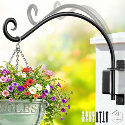 Adjustable Swivel Plant Hook for Outdoor Use (22 Inch)
