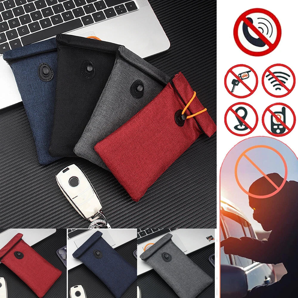 Faraday Bag RFID Signal Blocking Shield Pouch for Keys, Cell Phone, Wallet