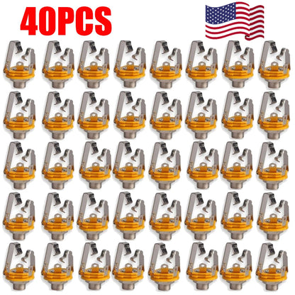 40Pcs 1/4" Stereo Socket Jack Female Connector Panel Mount