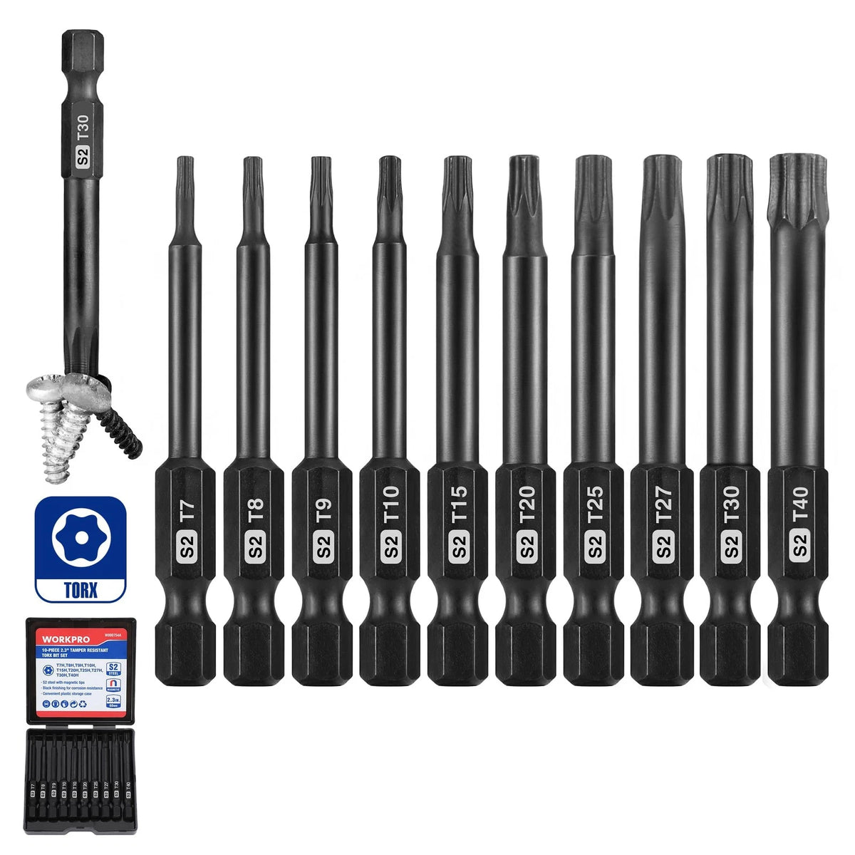 10pcs Security Torx Bit Set for Automotive Use