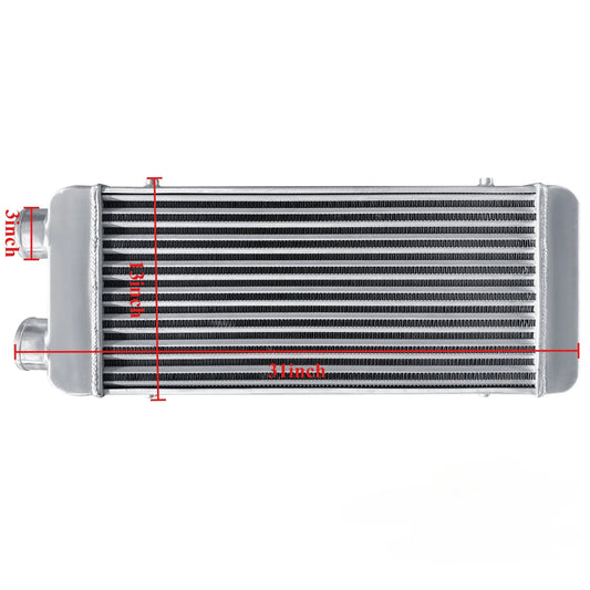 31" x 13" x 3" Turbo Full Aluminum Intercooler Same Side In/Outs