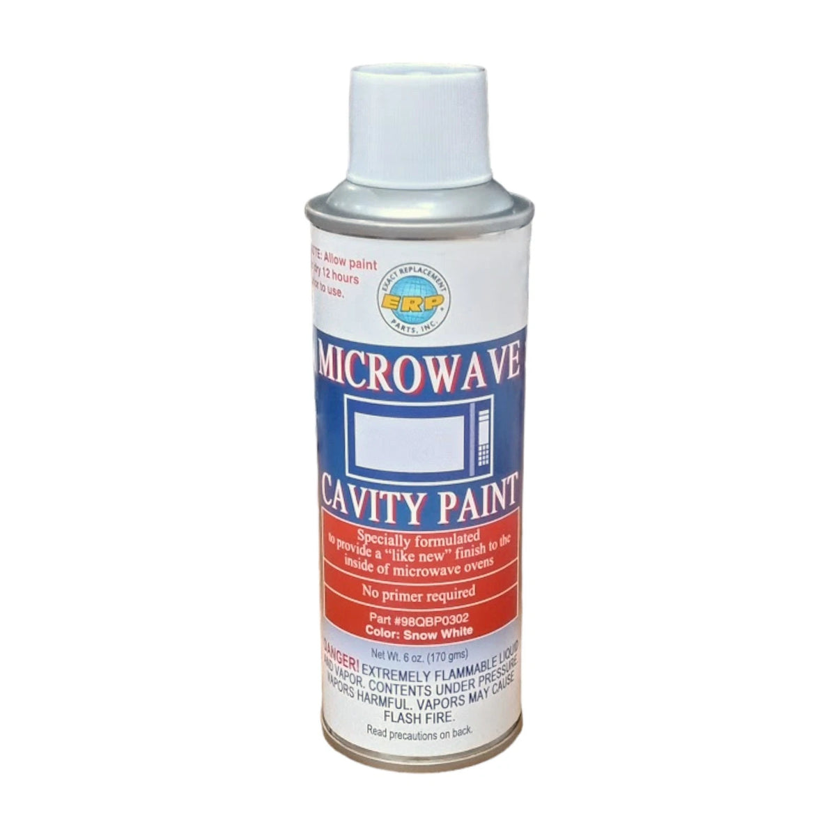 6oz Microwave Cavity Spray Paint for ERP (Snow White)