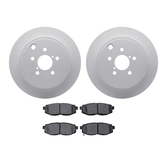 Set of 4 Rotors and Brake Pads for Toyota GR86 (2022–2025) ALX-PAU-DF-4512-13066-CLA6