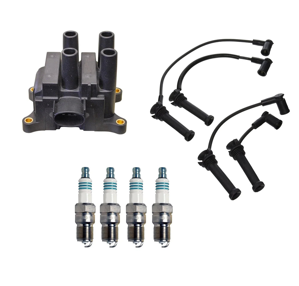 Denso Ignition Coil & Wire Set for Mazda 2.3 L4 (2004–2009)