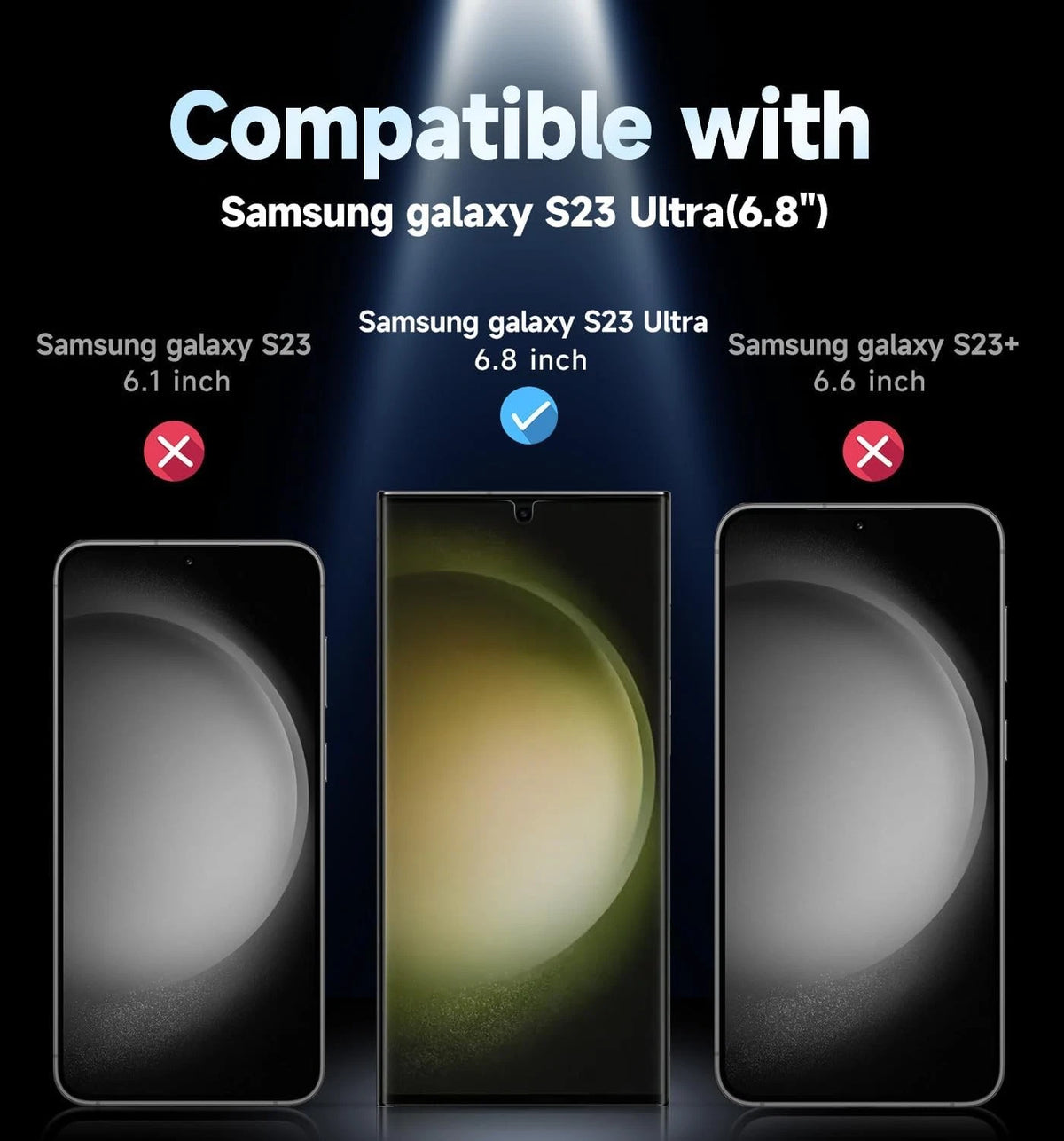 2X Screen Protector for Samsung Galaxy S23/S23 Ultra (2023)
