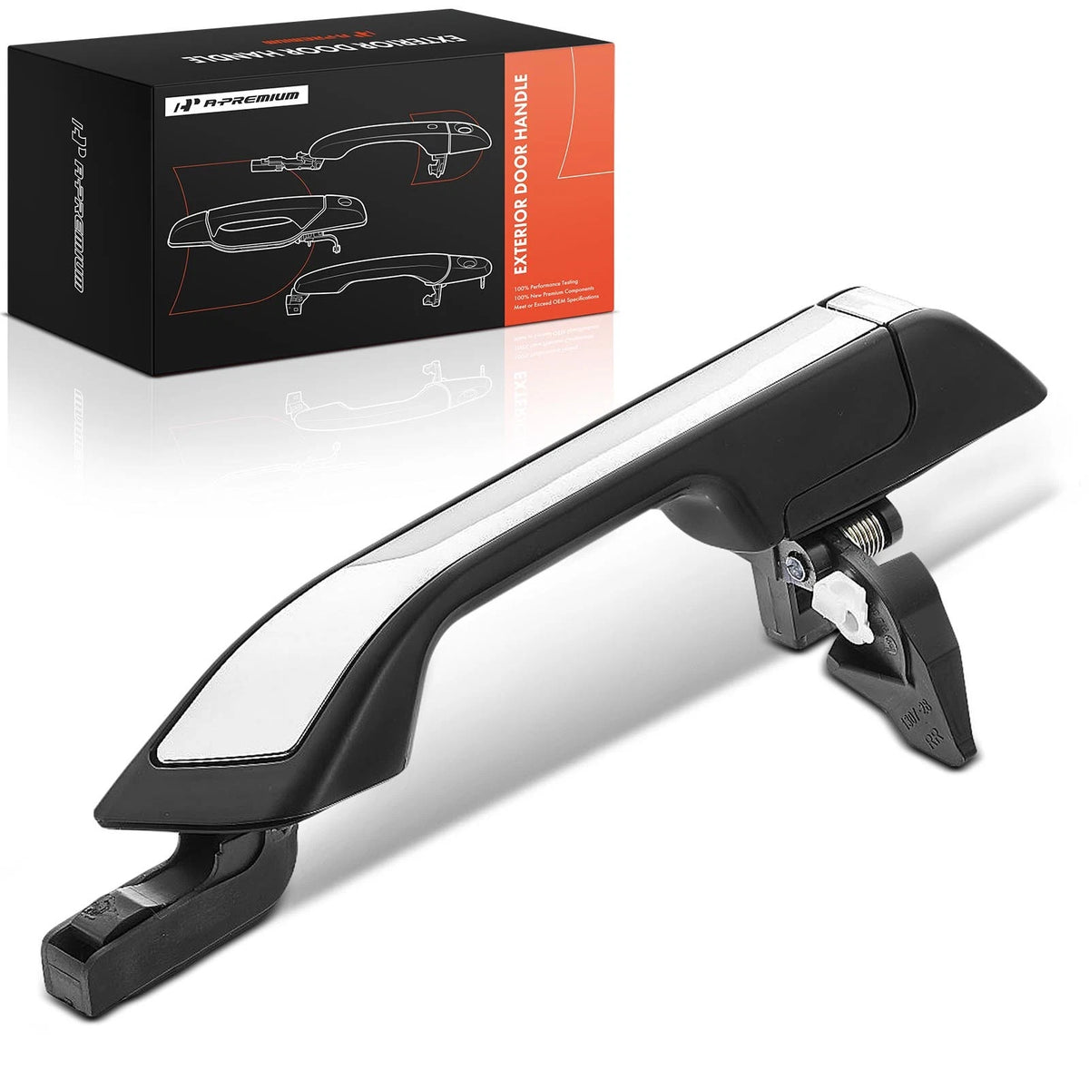 Rear Right Black Chrome Exterior Door Handle for Honda Odyssey (2011–2017) - 72640-TK8-A11ZD, 72640-TK8-A02, 96615