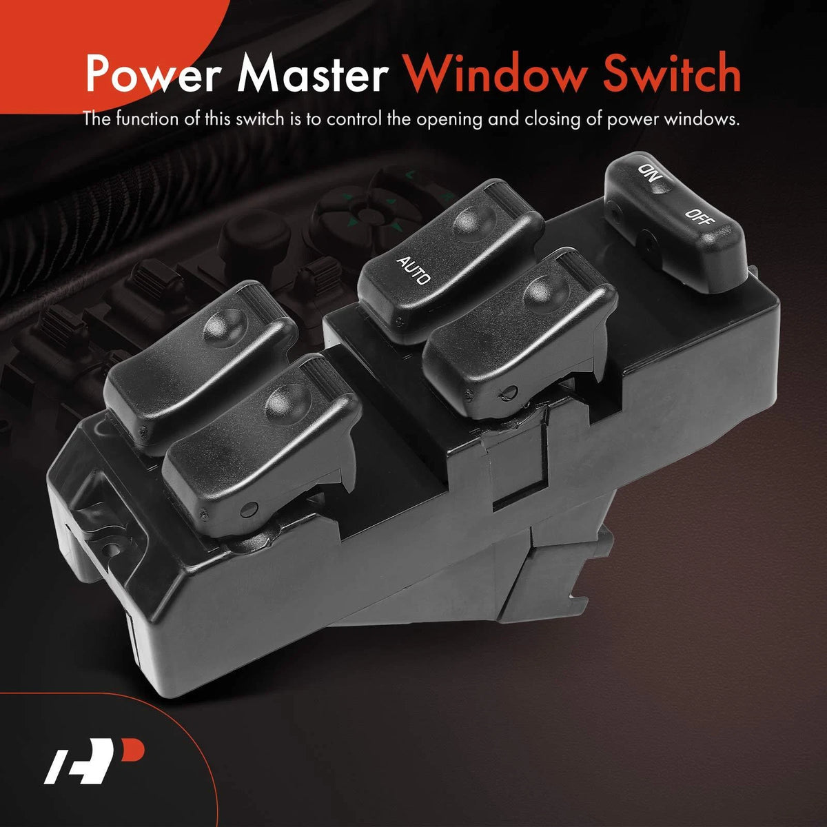 Front Left Power Window Switch for Mazda MPV, Protege (1996–1998) BC8E-66-350A, BC8E66350A