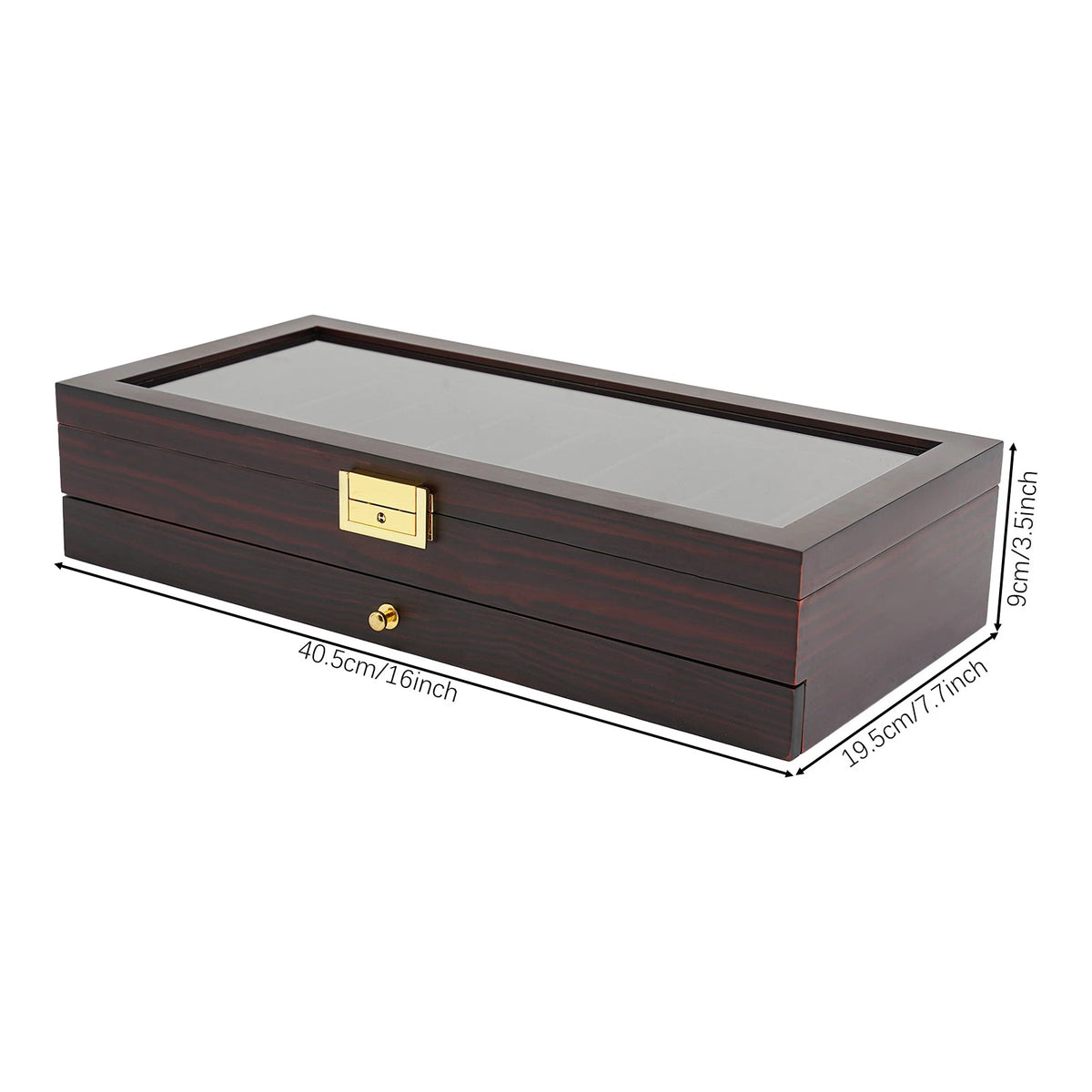 2-Tier Knife Collection Case for Retro Style Tabletop Display