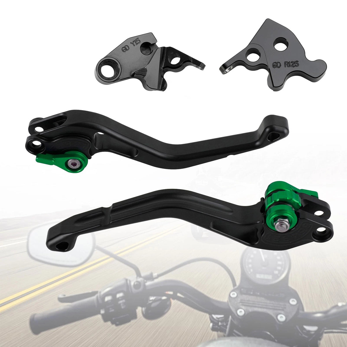 Short Clutch Brake Lever for Yamaha XSR 155 MT15 (2019–2022) M543-B104-GRN