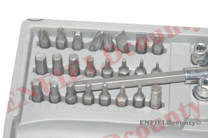 38 Pc Screwdriver and Socket Tool Kit for Auto Car Utility
