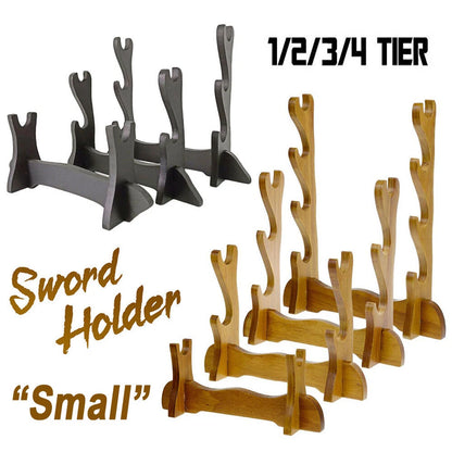 Assembly Samurai Sword Katana Holder Stand Bracket Display Rack (1-4 Tier)