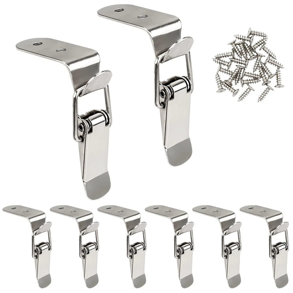 8 Pcs Stainless Steel 90 Degree Spring Toggle Lock for
