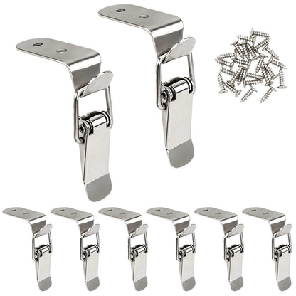 8 Pcs Stainless Steel 90 Degree Spring Toggle Lock for