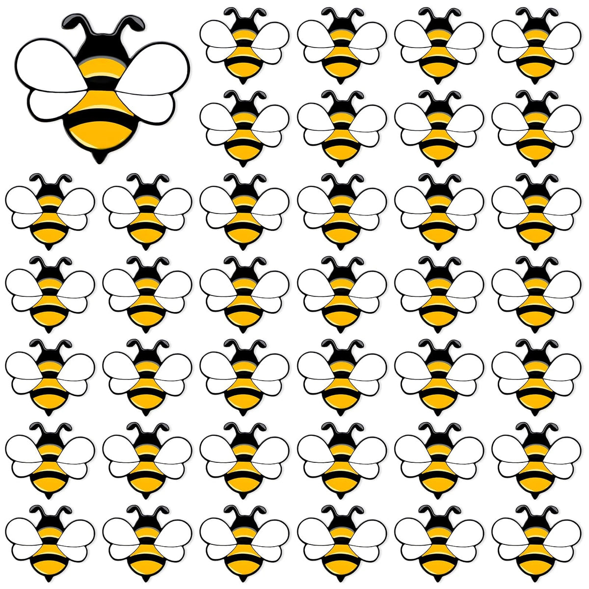 60Pcs Bee Pins for (No Specific Years)