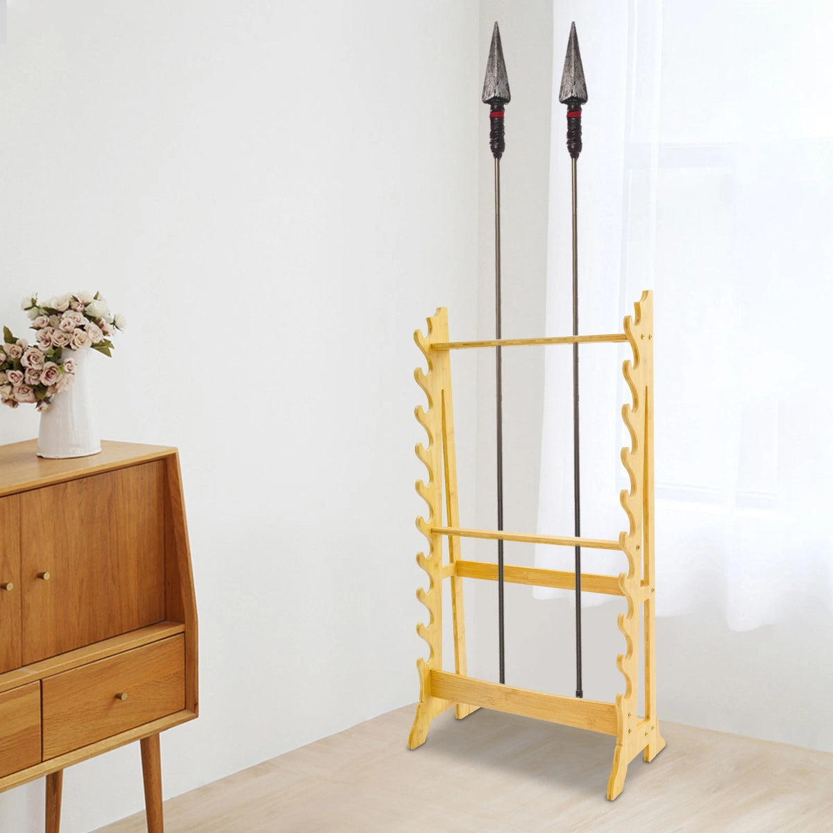 10 Tier Vertical Sword Stand Display Holder