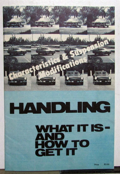 Handling Characteristic & Suspension Modifications Brochure for Adco Industries (1977)