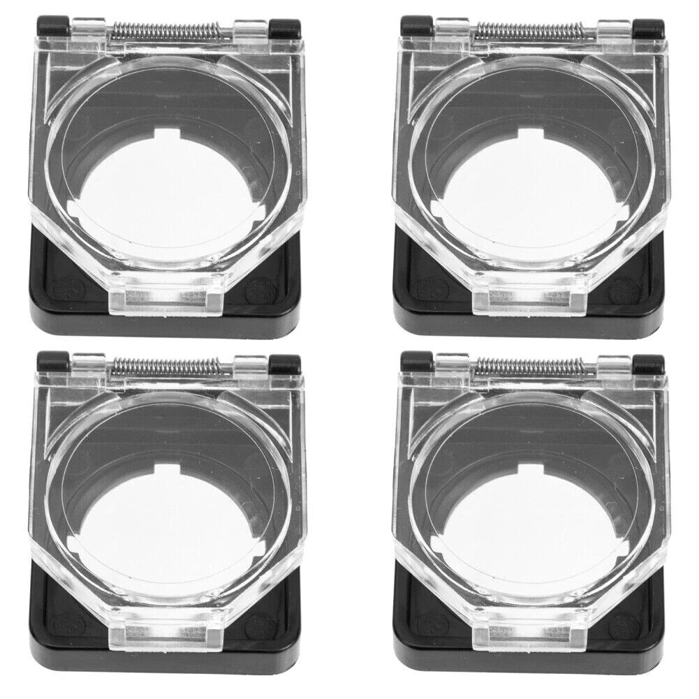 4Pcs Outlet Protector Button Guard for Electrical Light Switches Doorbell