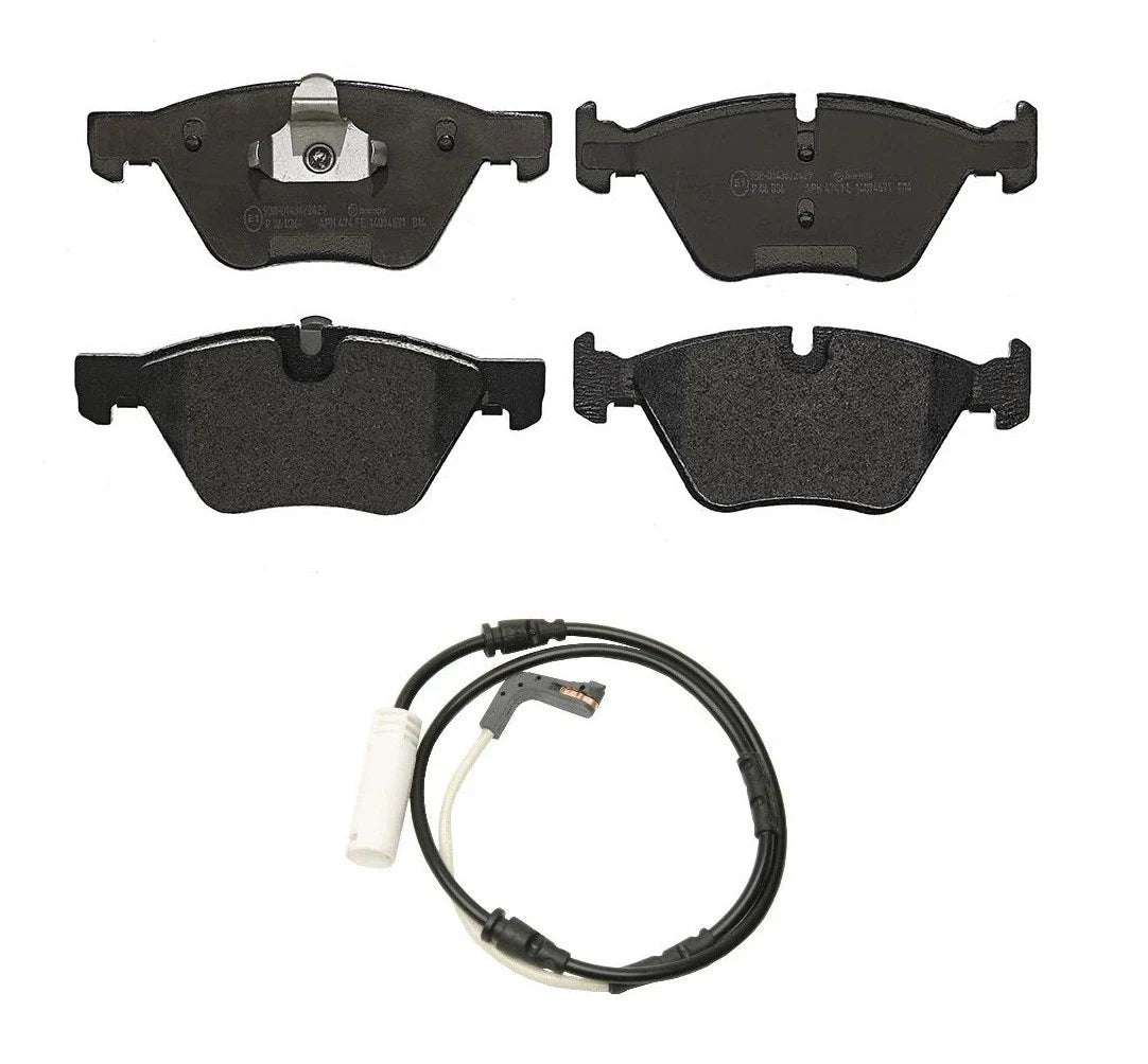 Front Low-Met Disc Brake Pads with Sensor for BMW E90 E91 E92 (2007–2013)