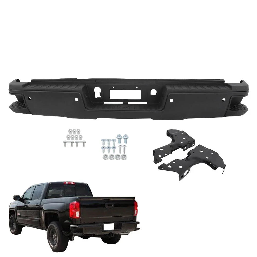 Black Rear Bumper for Chevy Silverado 2500 3500 (2015–2019) GM1103184