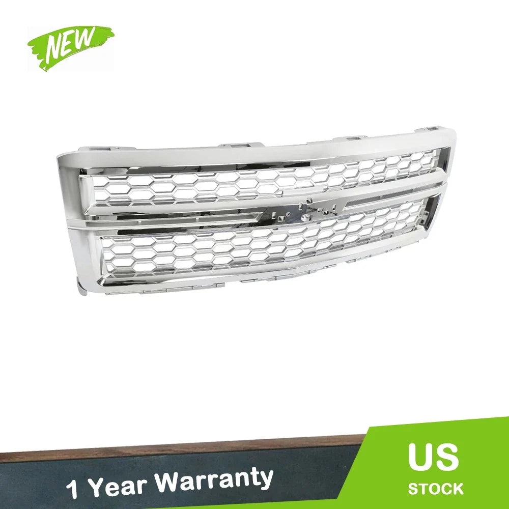 Front Upper Mesh Grille for Chevrolet Silverado 1500 (2014–2015)