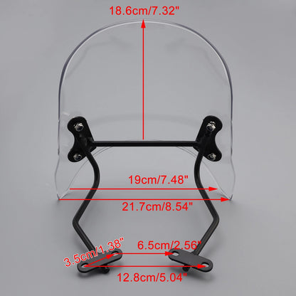 Windshield for BMW R nineT Scrambler (2014–2024) WIN-B638-CLE Clear