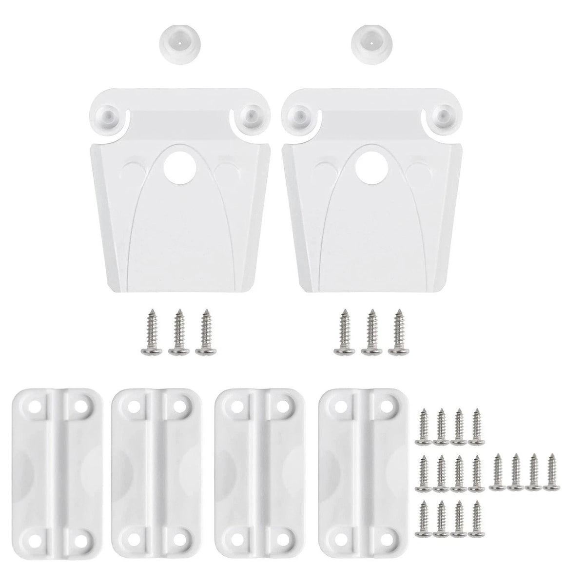 Set of 4 Hinges and Latches for Igloo Cooler Replacement White
