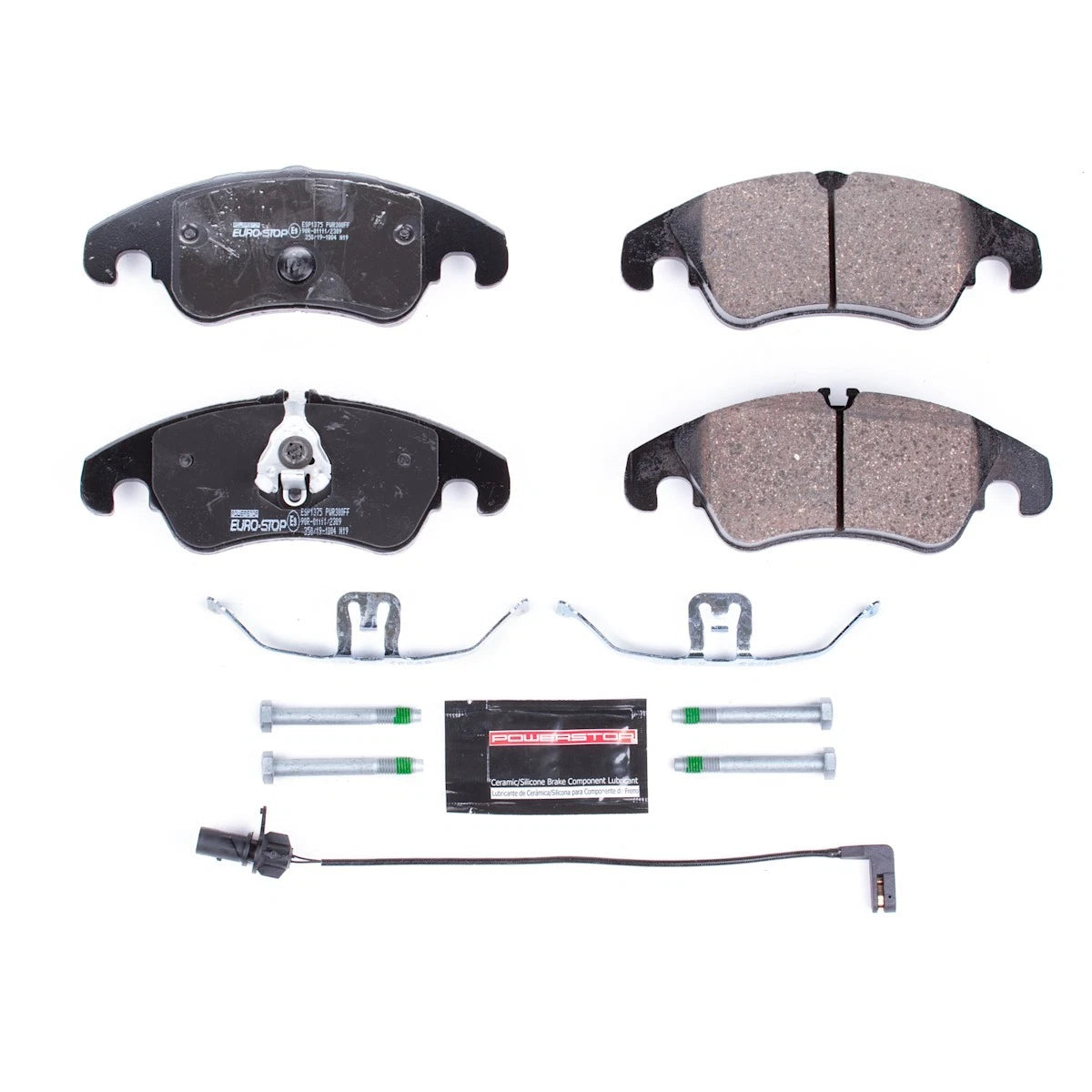 2X Powerstop Brake Pad Set ESP1375 for Audi A5 Quattro (2008–2017)
