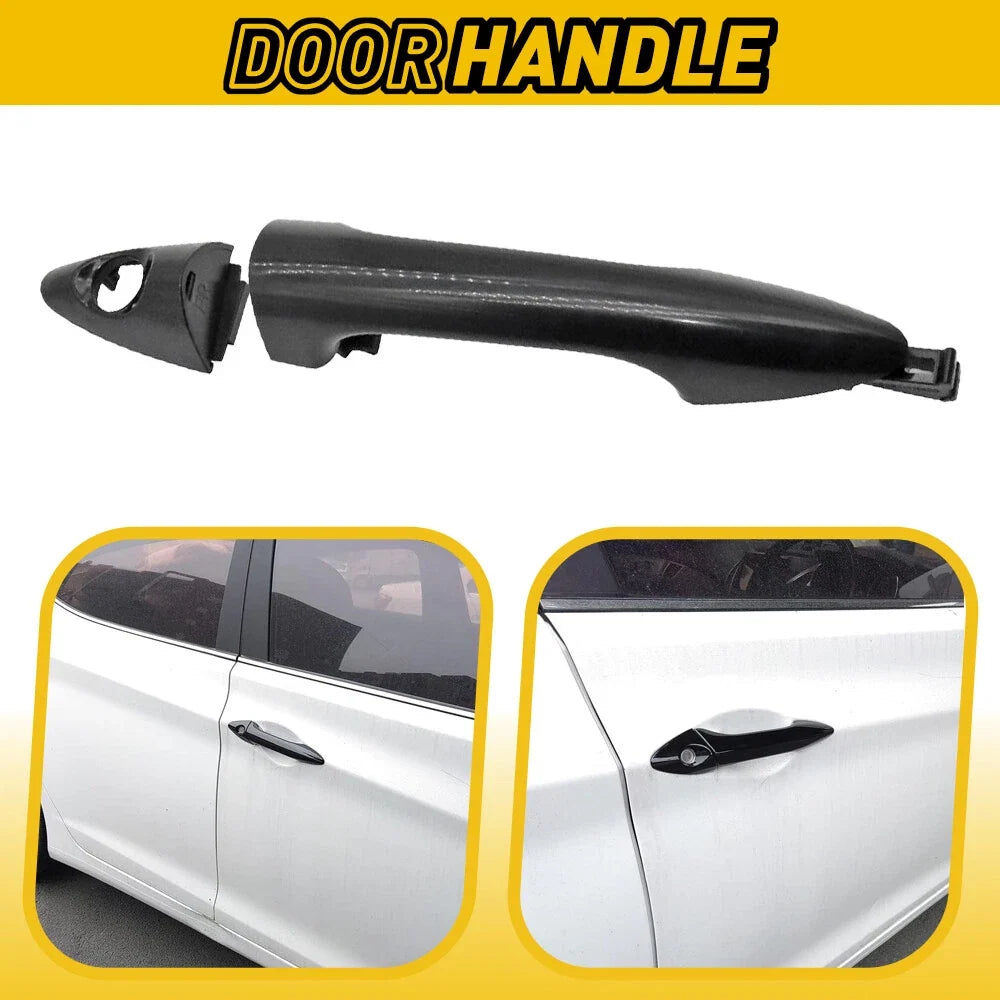 Black Exterior Door Handle for 2012-2016 Hyundai Accent RH