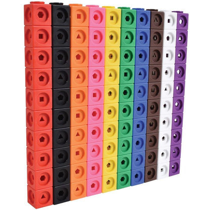 Set of 100 Math Cubes for Education