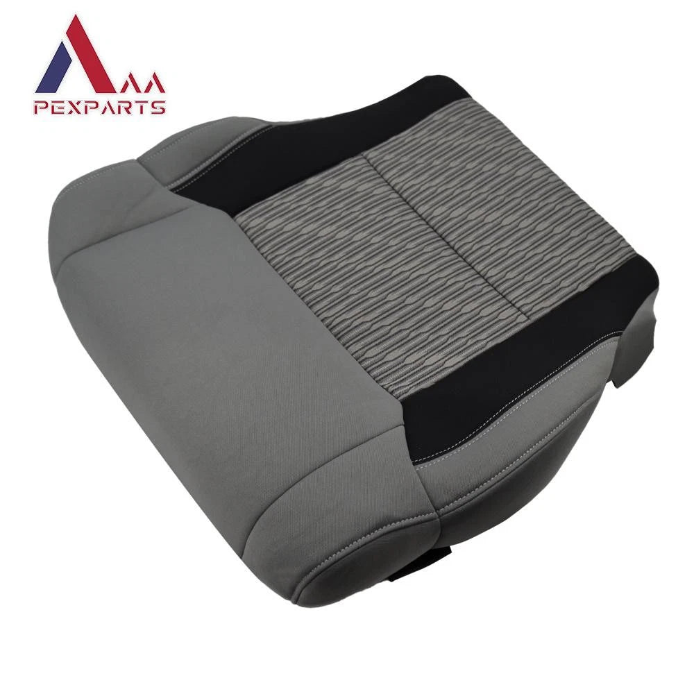 Front Driver Bottom Cloth Seat Cover for Toyota Tundra (2014–2021) Gray/Black