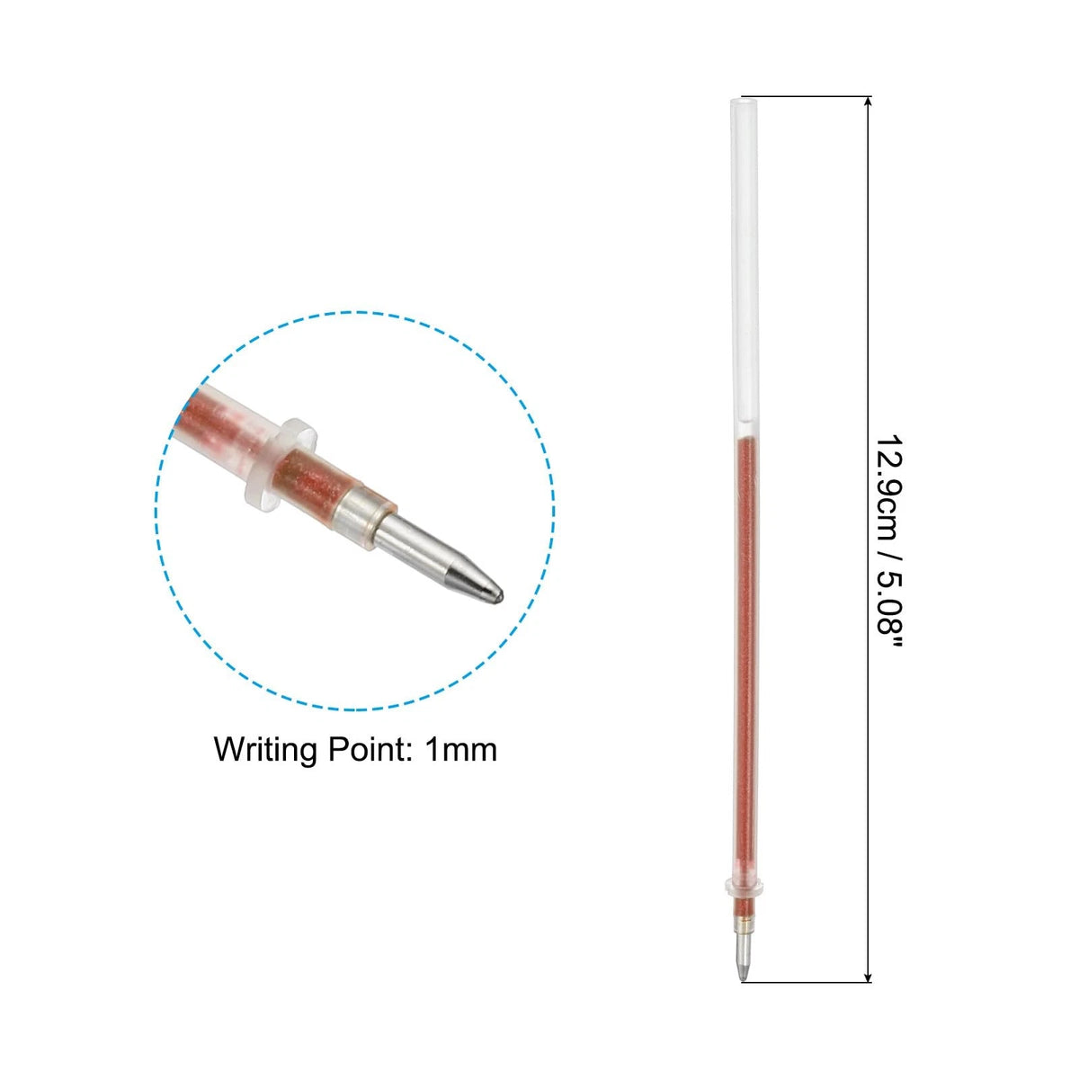 48 Pack Gel Pen Refills for (1mm Sparkle Metallic Ink)