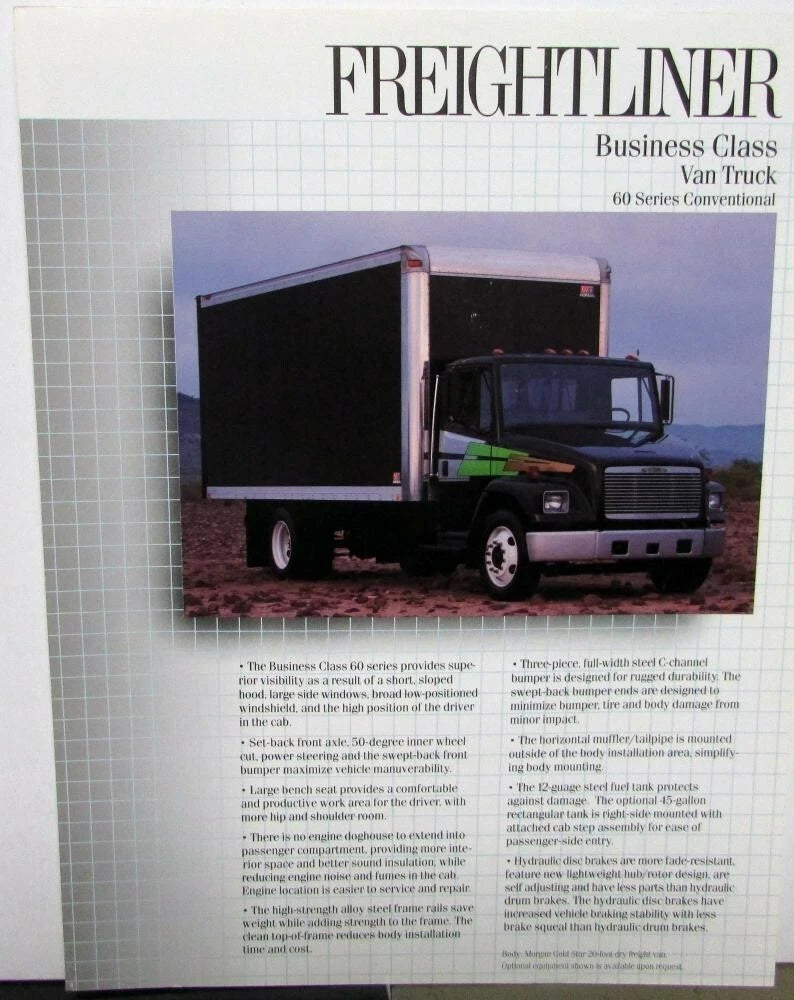 Freightliner Business Class Truck Sales Brochure (1991)