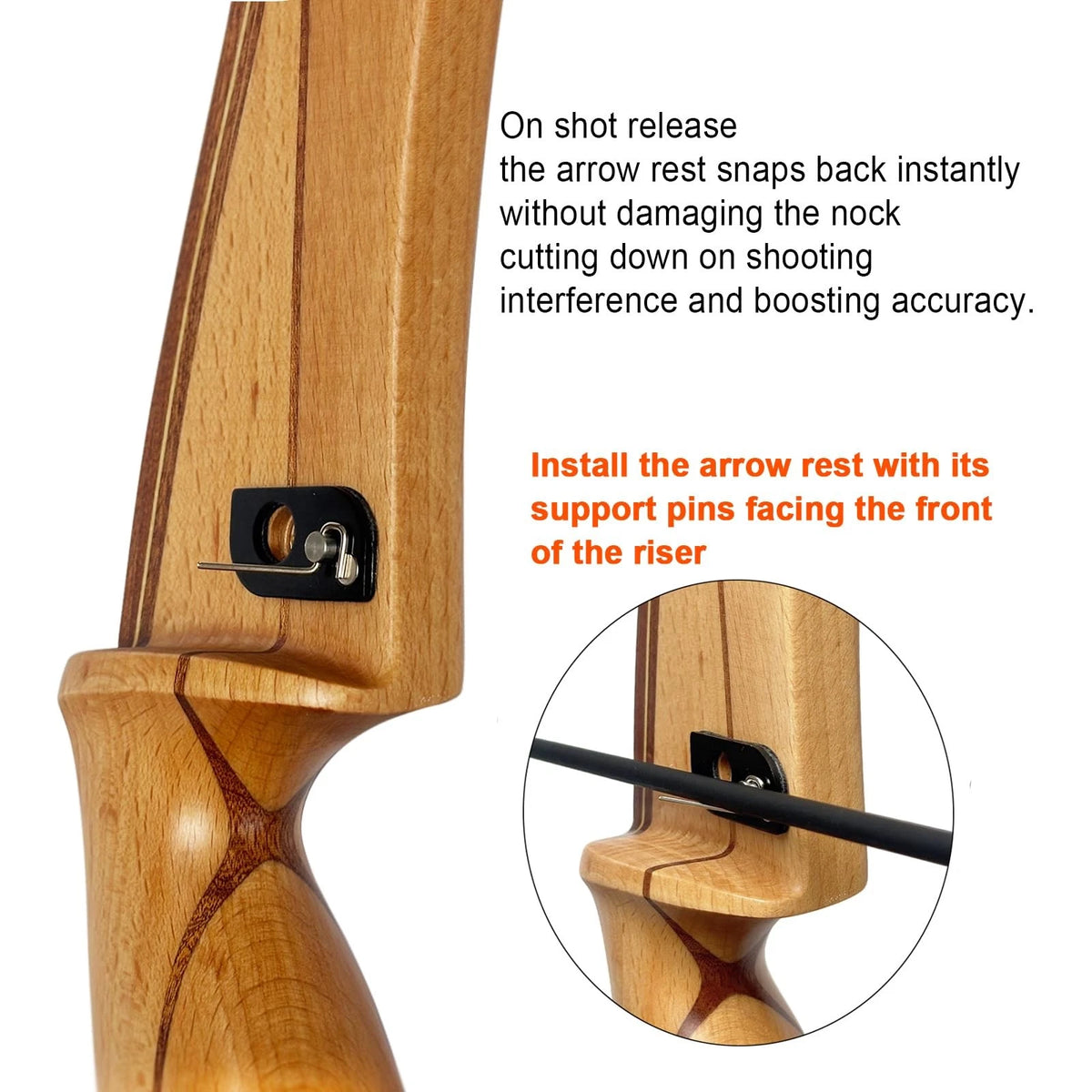 4Pcs Magnetic Arrow Rest for Archery