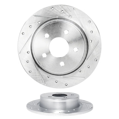 Brake Rotor Set for Acura MDX (2014–2016) ALX-PAU-DF-7002-58019-CLA1 Vented Drilled Slotted