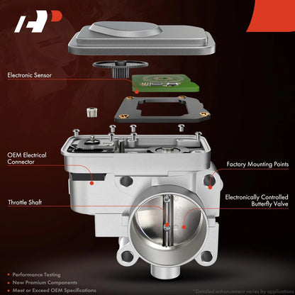 Throttle Body for Mazda MX-5 Miata (2016–2018) P51B-13-640, P51B13640