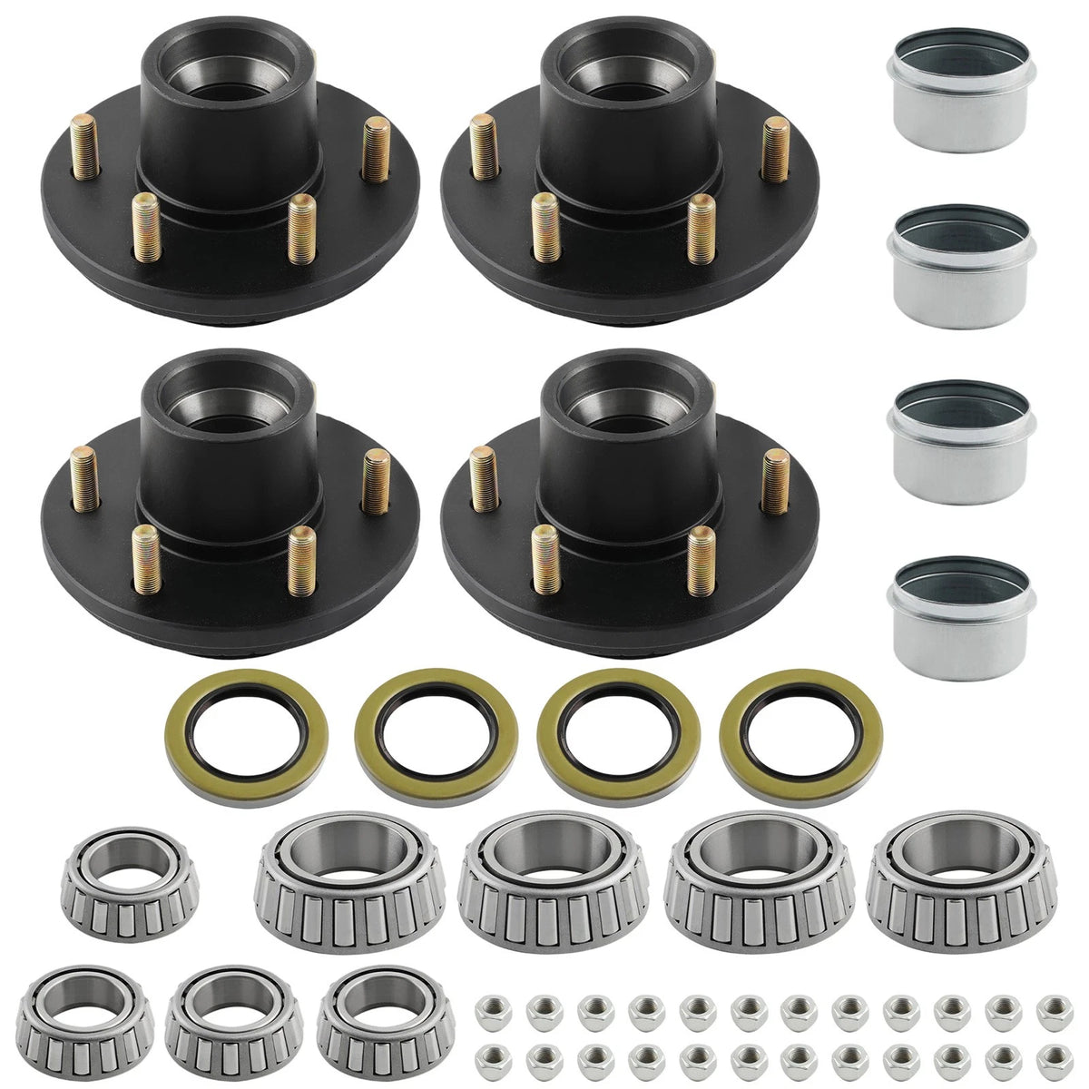 6 Lug Idler Bearings Seals Kit for Mobile Home Trailer (NXVCJ7)