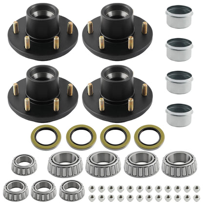 6 Lug Idler Bearings Seals Kit for Mobile Home Trailer (NXVCJ7)