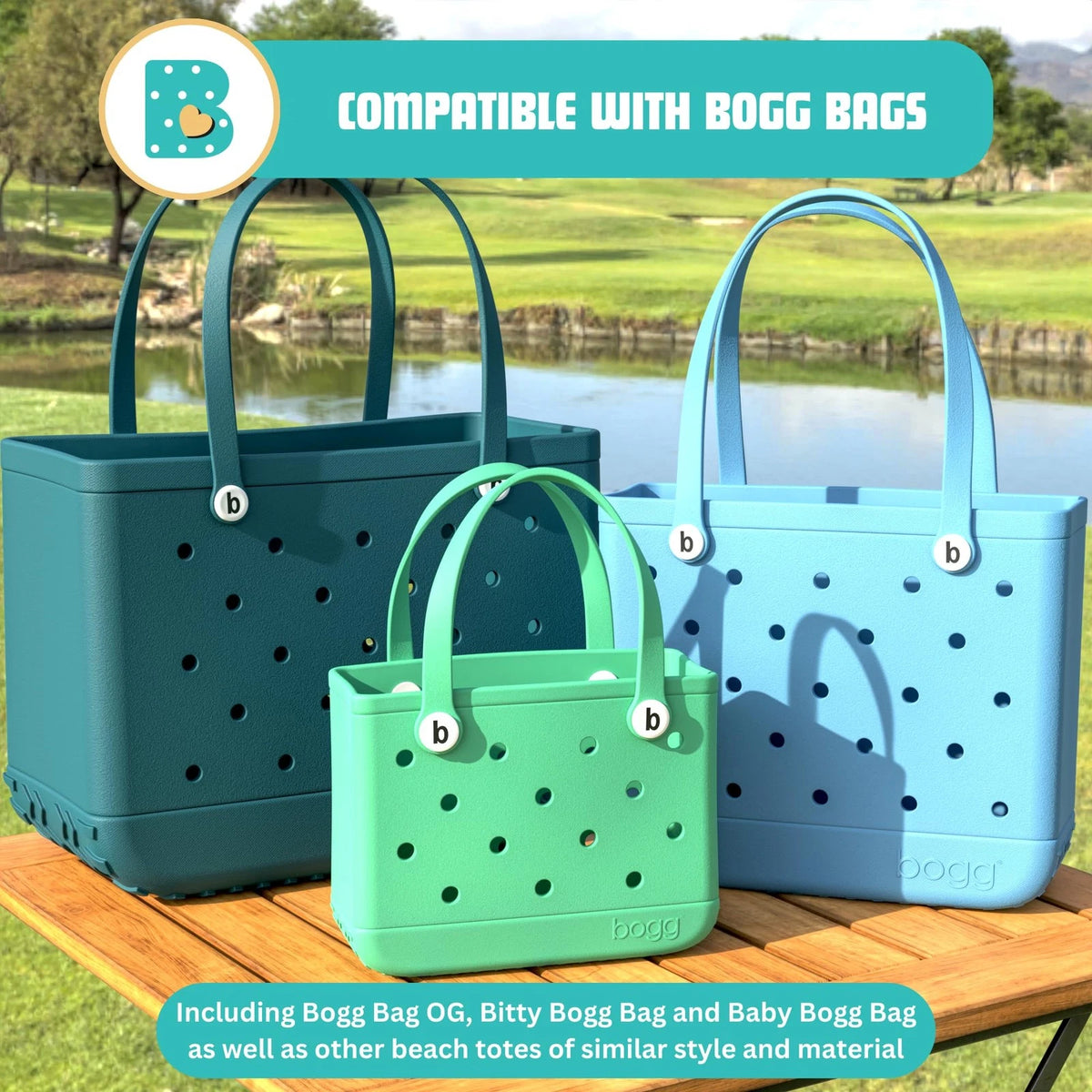 4-Pack Replacement Buttons for Bogg Bag Handle Strap