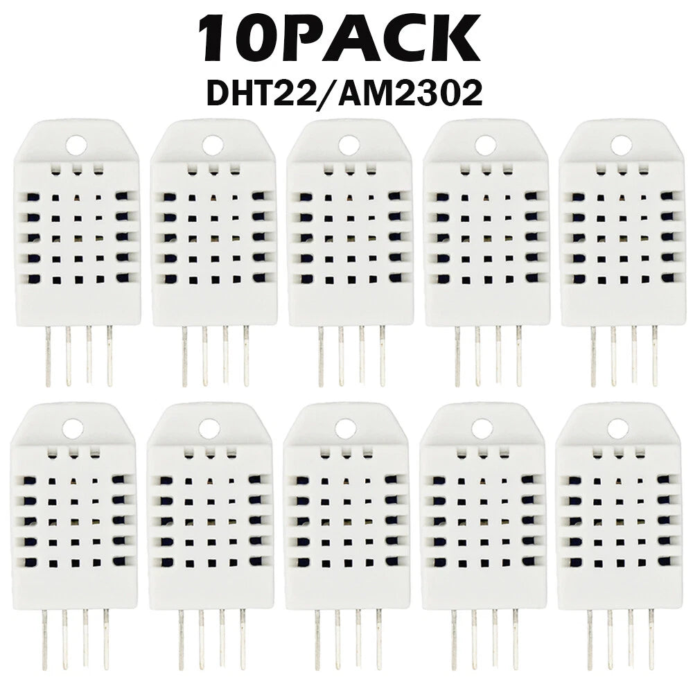 10Pcs DHT22/AM2302 Digital Temperature and Humidity Sensor