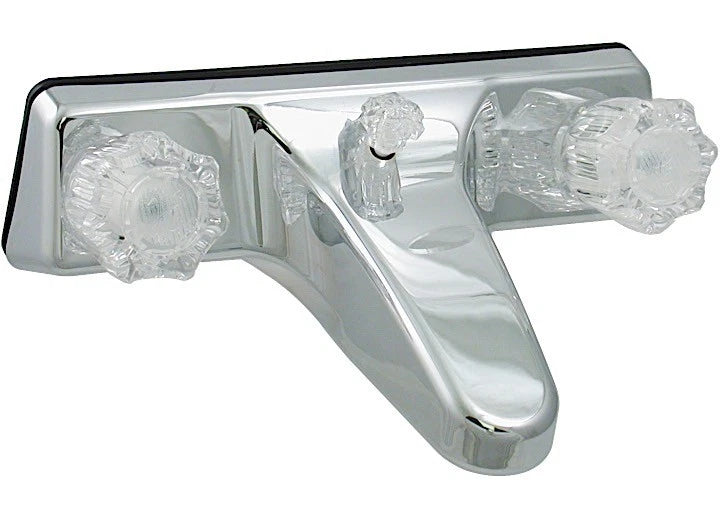 8" Tub/Shower Faucet for Valterra (Chrome Clear Acrylic Knobs)