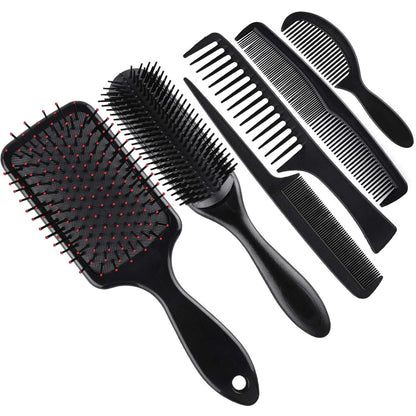 6X Hair Brush Comb Set for Detangling