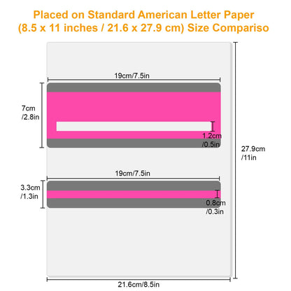 20PCS Reading Guide Line Tracker Strips for Classroom Study