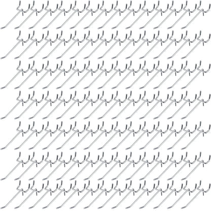 100 Pack Pegboard Hooks for Shelving Display