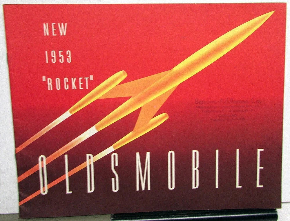 Color Sales Brochure for Oldsmobile Rocket 98 88 Super & Deluxe (1953)