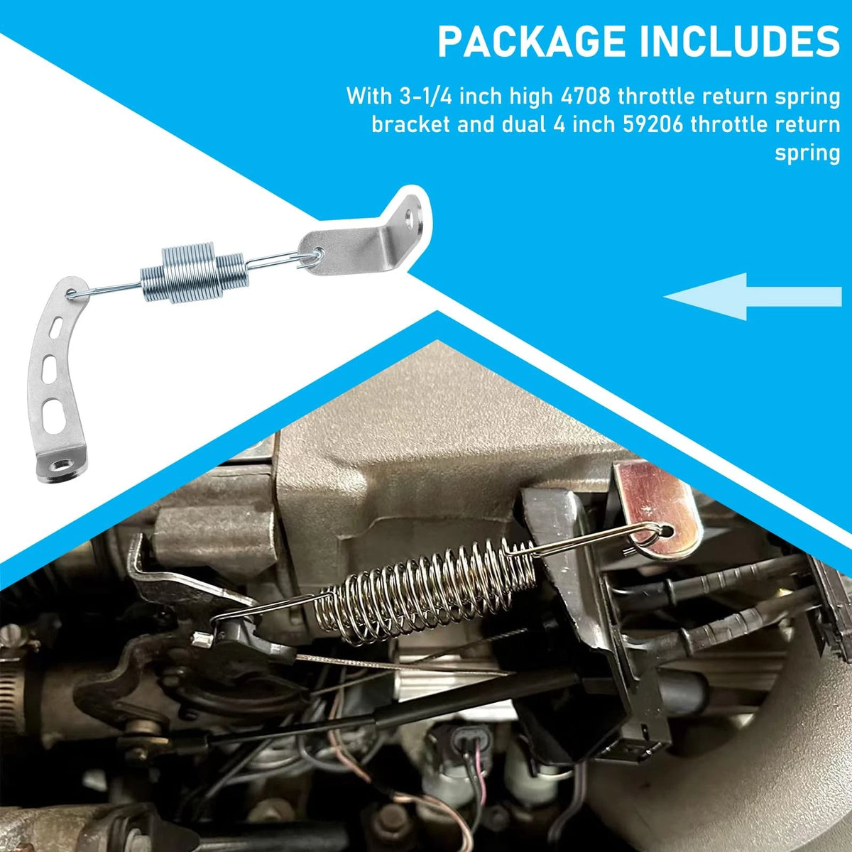 Carburetor Return Spring and Bracket Kit for